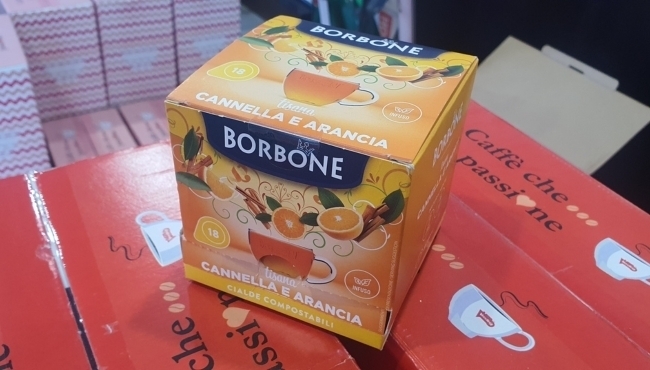 Benessere in Cialda | 18 Tisane Borbone alla Cannella e Arancia